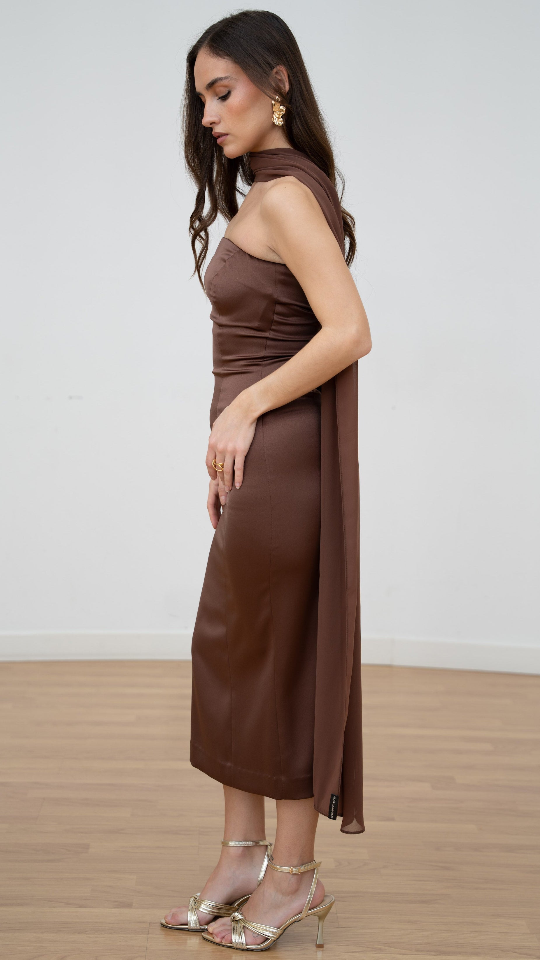 Chal Claudia Marrón Chocolate