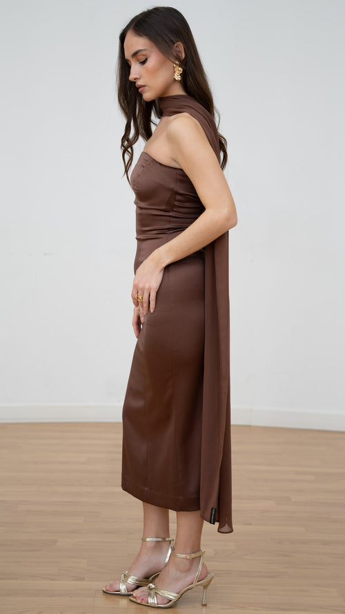 Chal Claudia Marrón Chocolate