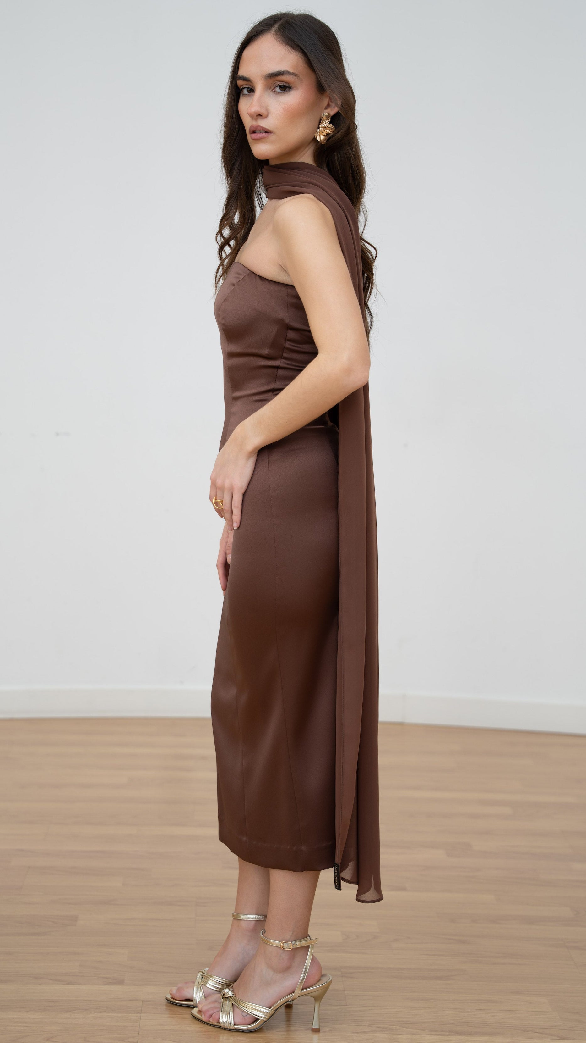 Vestido Chloé Marrón chocolate