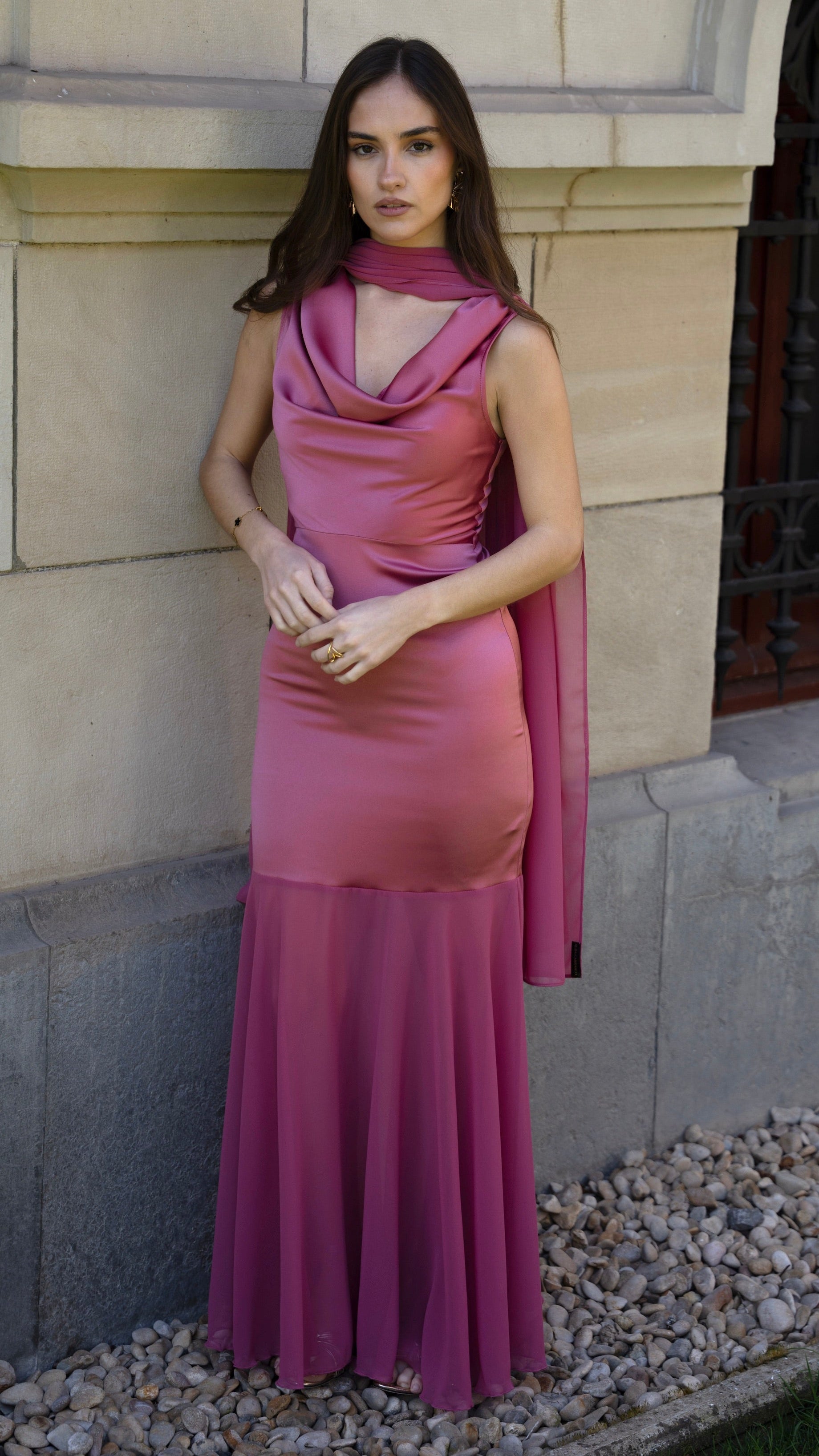 Vestido Carmen rosa